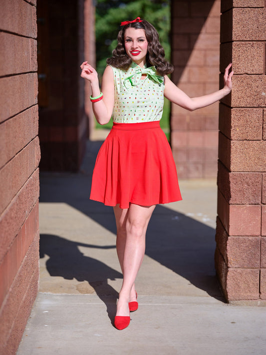 Veggies Bow Top — Soul Flow Apparel