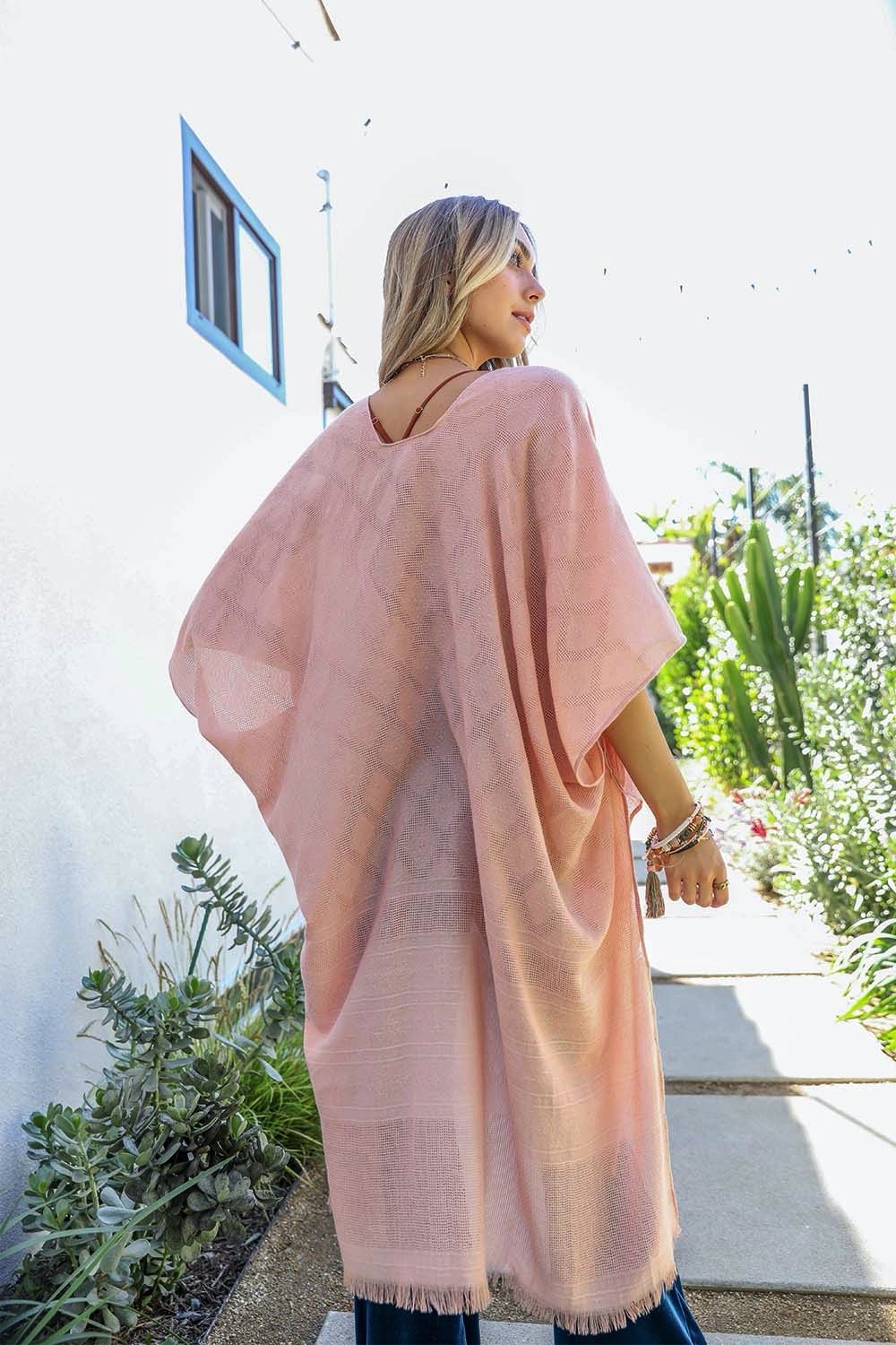 Diamond Embroidered Kimono-Soul Flow Apparel