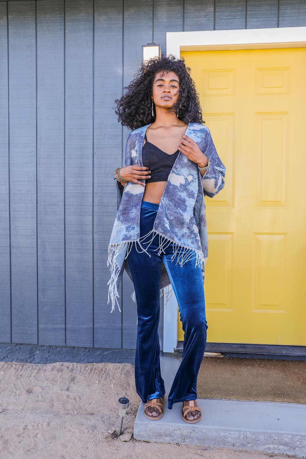 Marble Mirage Ruana Wrap-Soul Flow Apparel