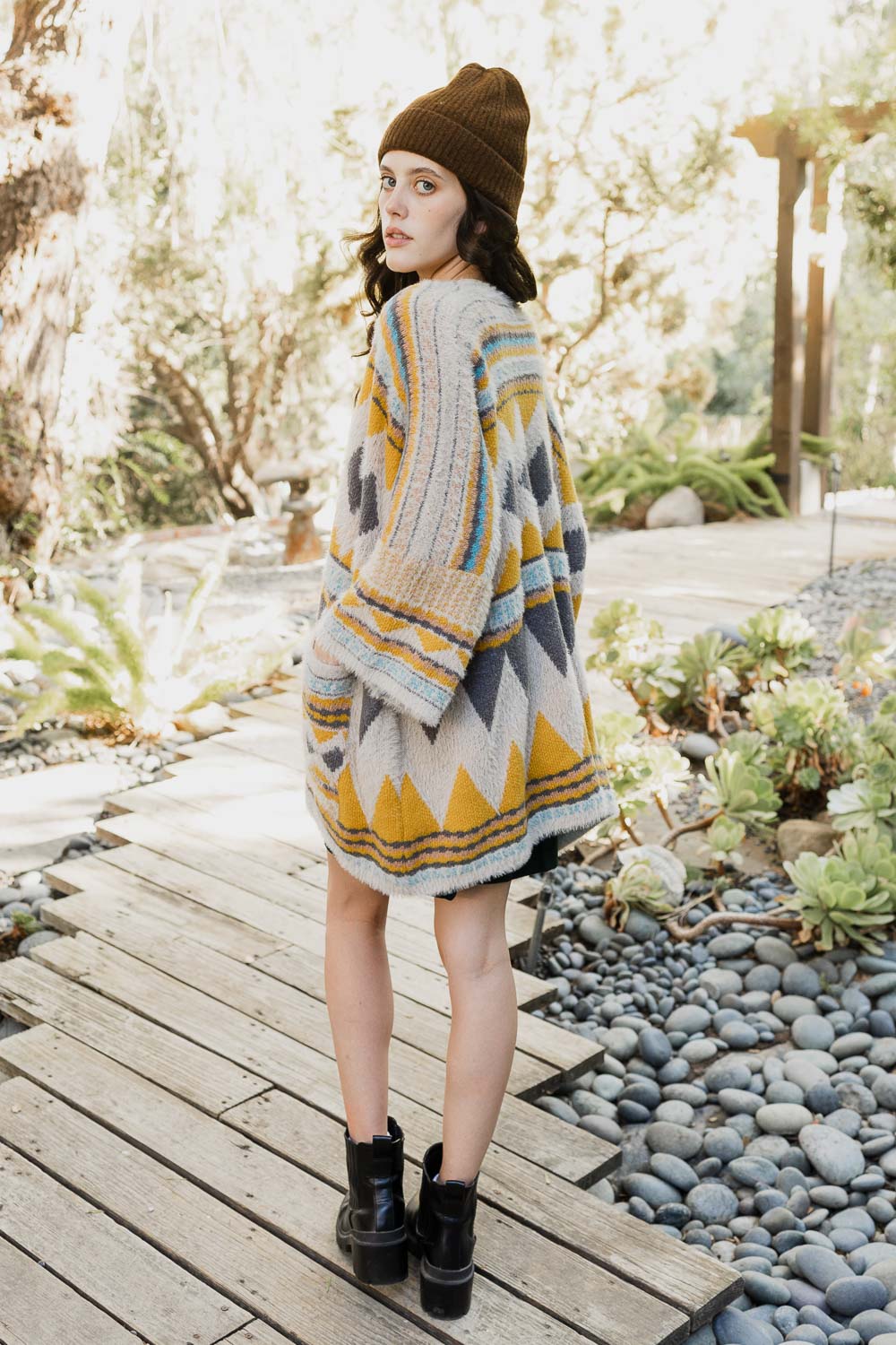 Aztec Dreams Faux Hair Pocket Ruana-Soul Flow Apparel
