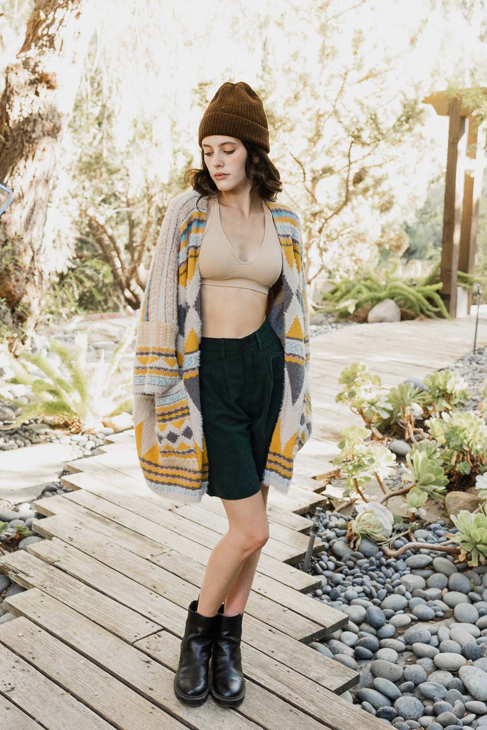 Aztec Dreams Faux Hair Pocket Ruana-Soul Flow Apparel