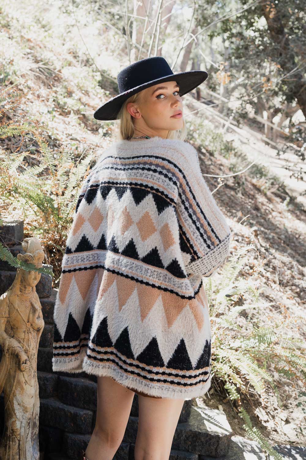 Aztec Dreams Faux Hair Pocket Ruana-Soul Flow Apparel