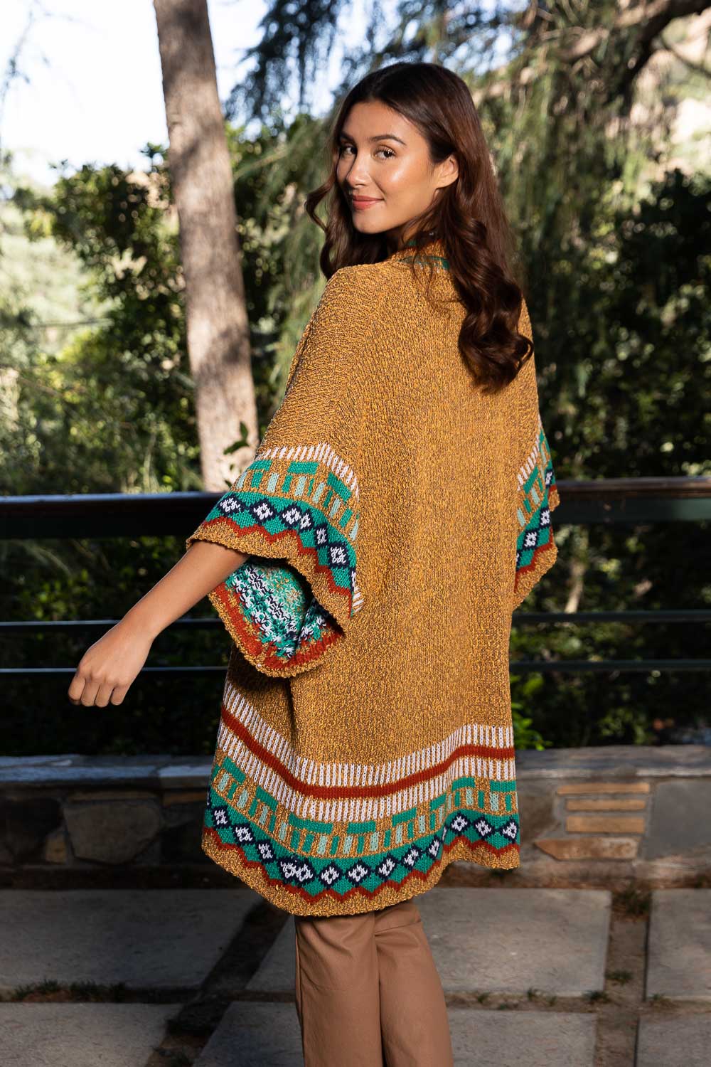 Kachina Tapestry Knit Cardigan Ruana-Soul Flow Apparel