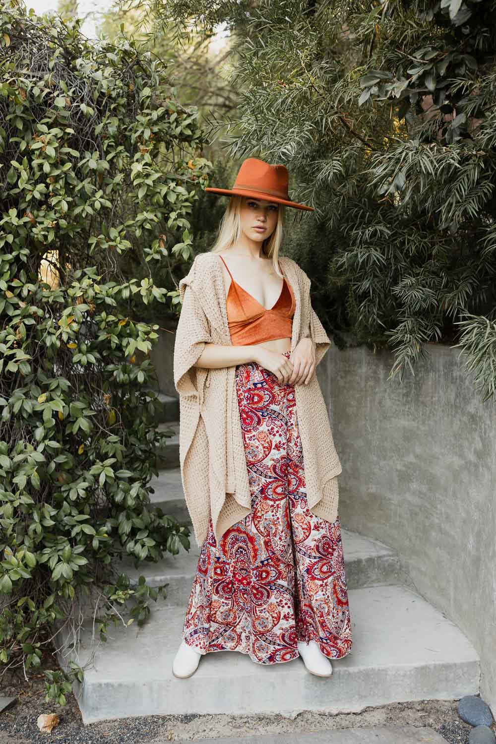 Cozy Soft Waffle Hooded Ruana-Soul Flow Apparel