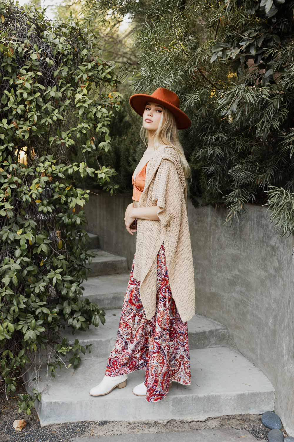 Cozy Soft Waffle Hooded Ruana-Soul Flow Apparel