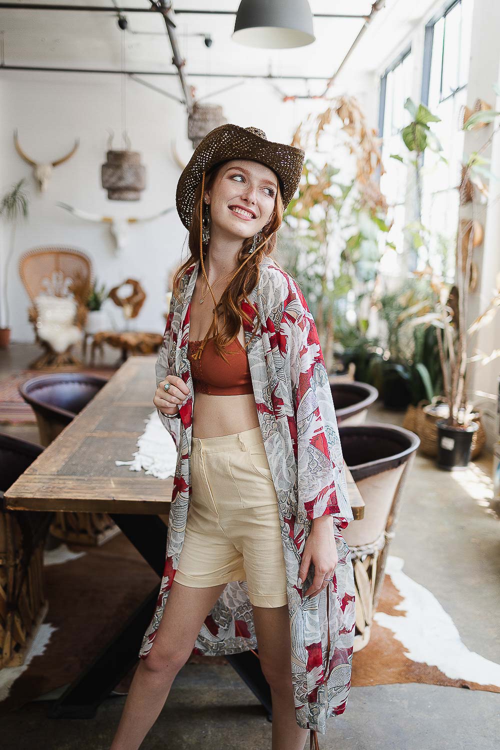 Ikebana Kimono with Belt-Soul Flow Apparel