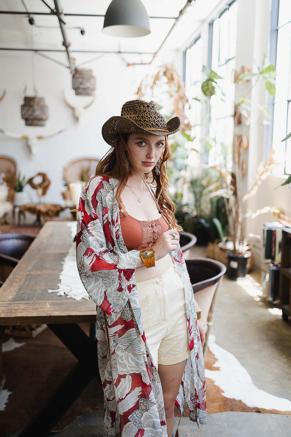 Ikebana Kimono with Belt-Soul Flow Apparel