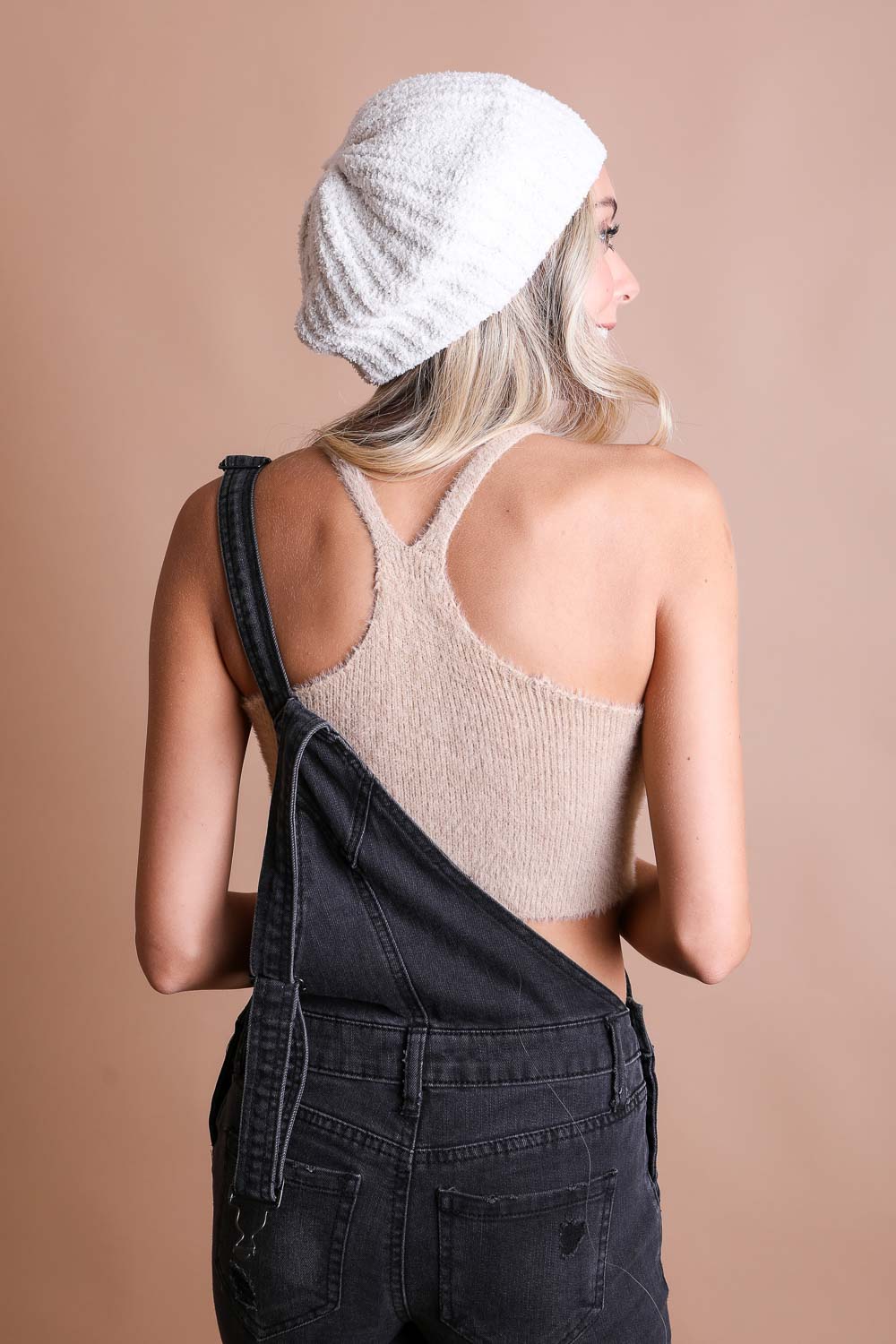 Boucle Rib Knit Beret-Soul Flow Apparel