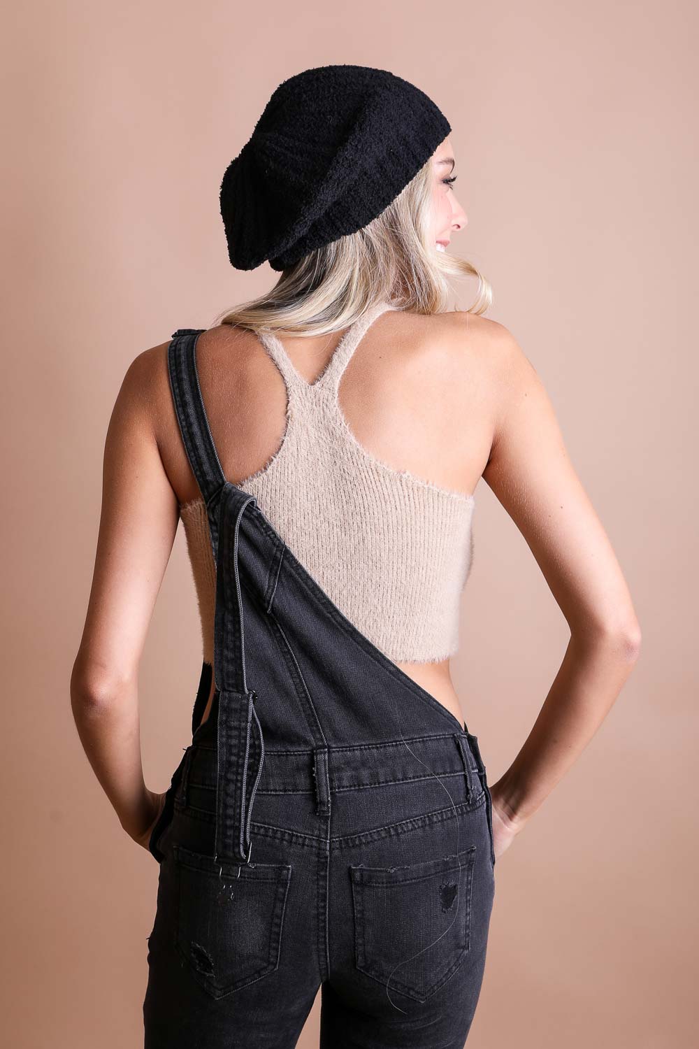 Boucle Rib Knit Beret-Soul Flow Apparel