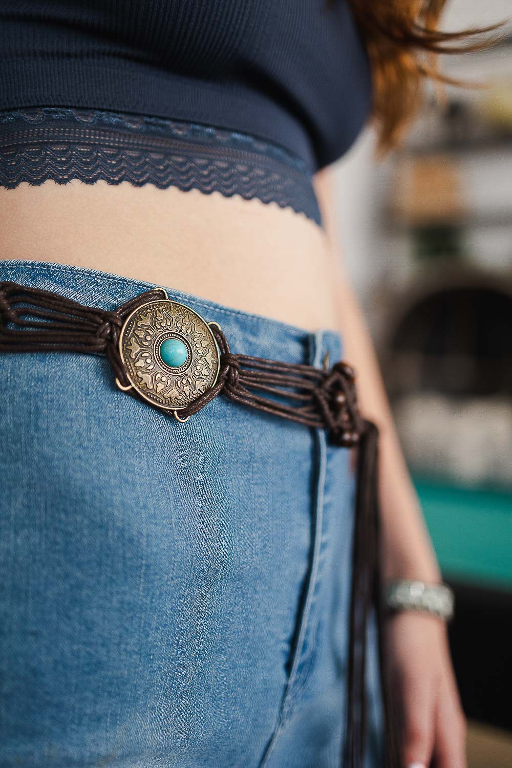 Boho Medallion Macrame Belt-Soul Flow Apparel