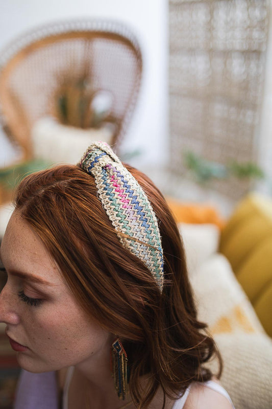 Twine Woven Knotted Headband – Rustic Elegance-Soul Flow Apparel