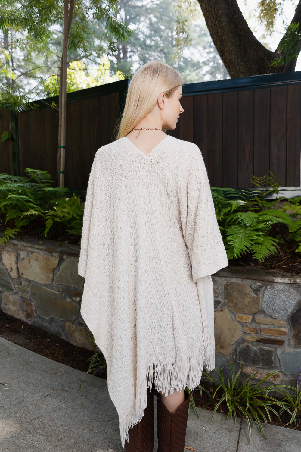 Cozy Haven Embroidered Tassel Wrap-Soul Flow Apparel