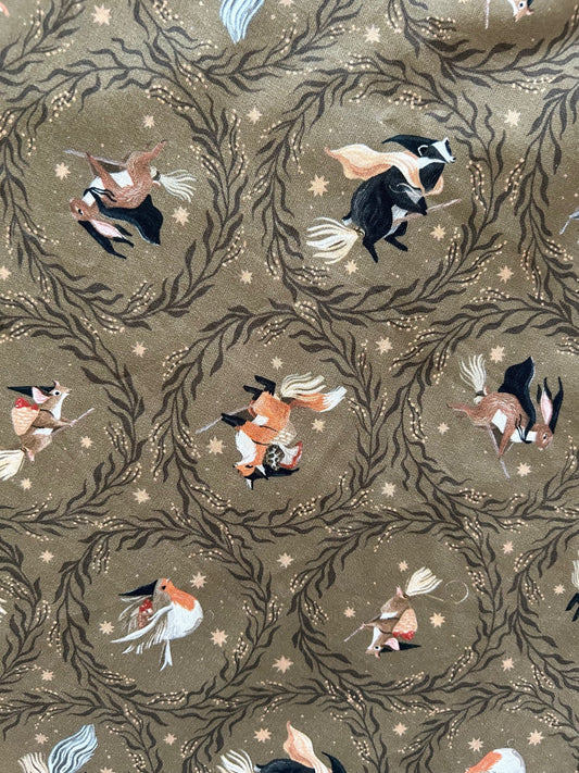 Witchy Animals Midi Dress
