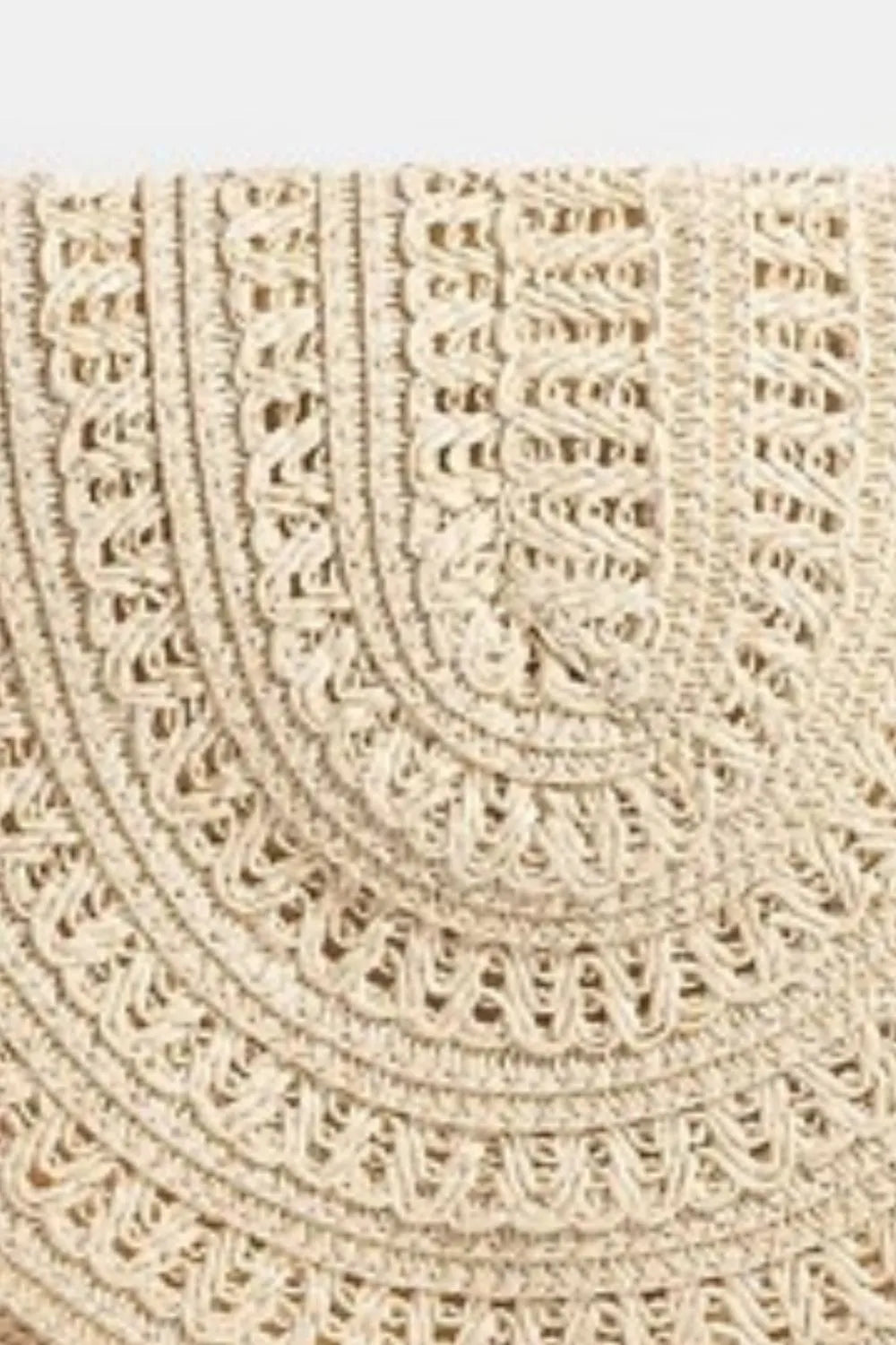 Fame Woven Pattern Straw Crossbody Bag-Soul Flow Apparel