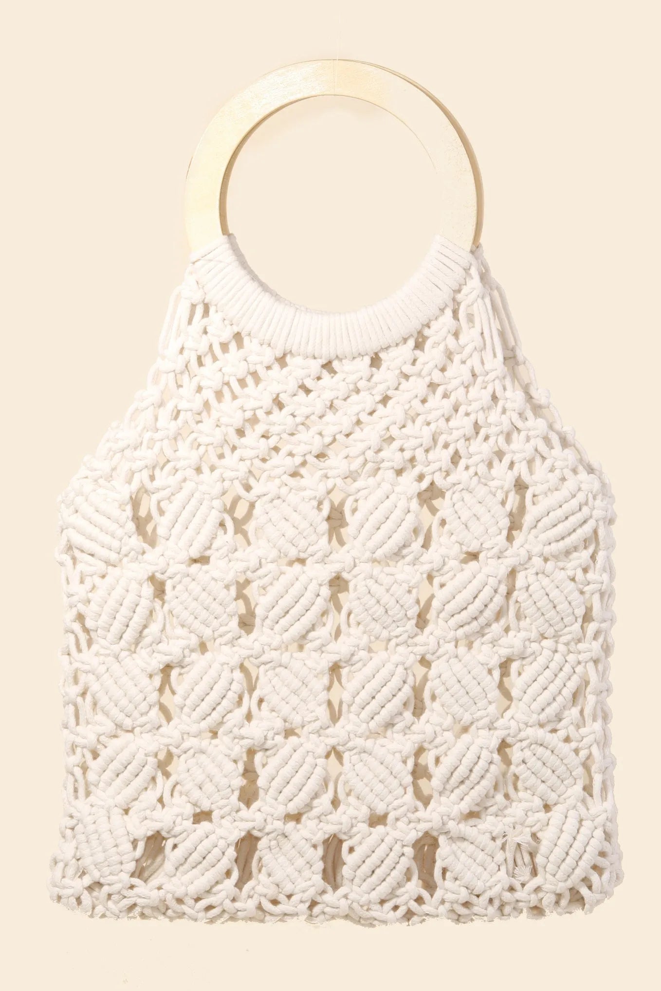 Fame Boho Braided Wooden Top Handle Bag-Soul Flow Apparel