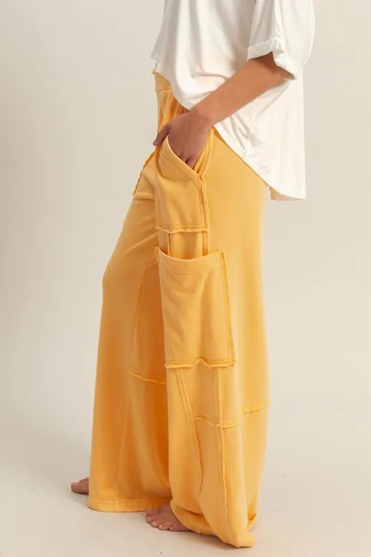HYFVE Wide Leg Pants with Pockets-Soul Flow Apparel