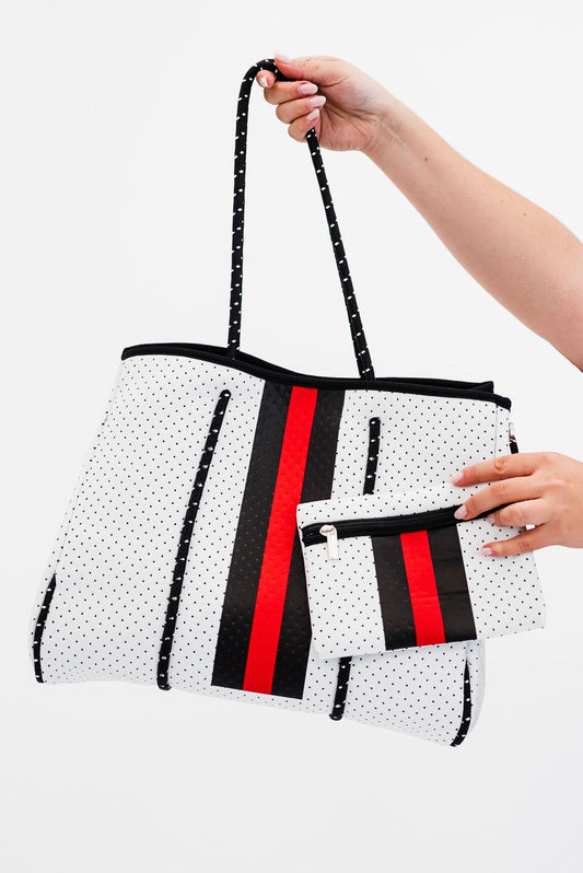 Nadia Neoprene Tote + Clutch-Soul Flow Apparel