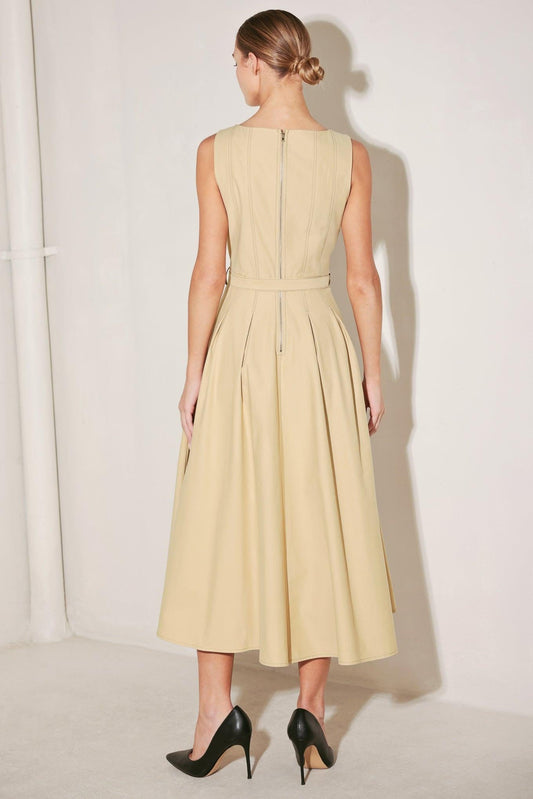 SAHARA GRACE WOVEN MIDI DRESS