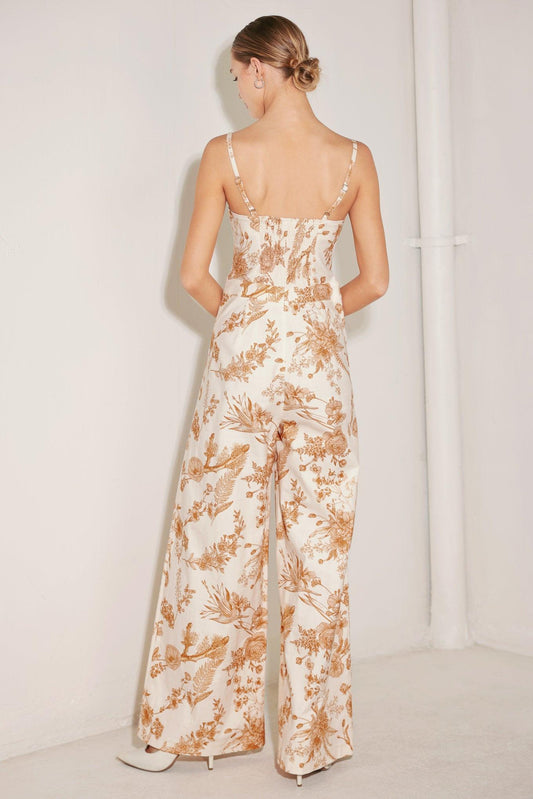 TUSCAN BOTANICA WOVEN JUMPSUIT
