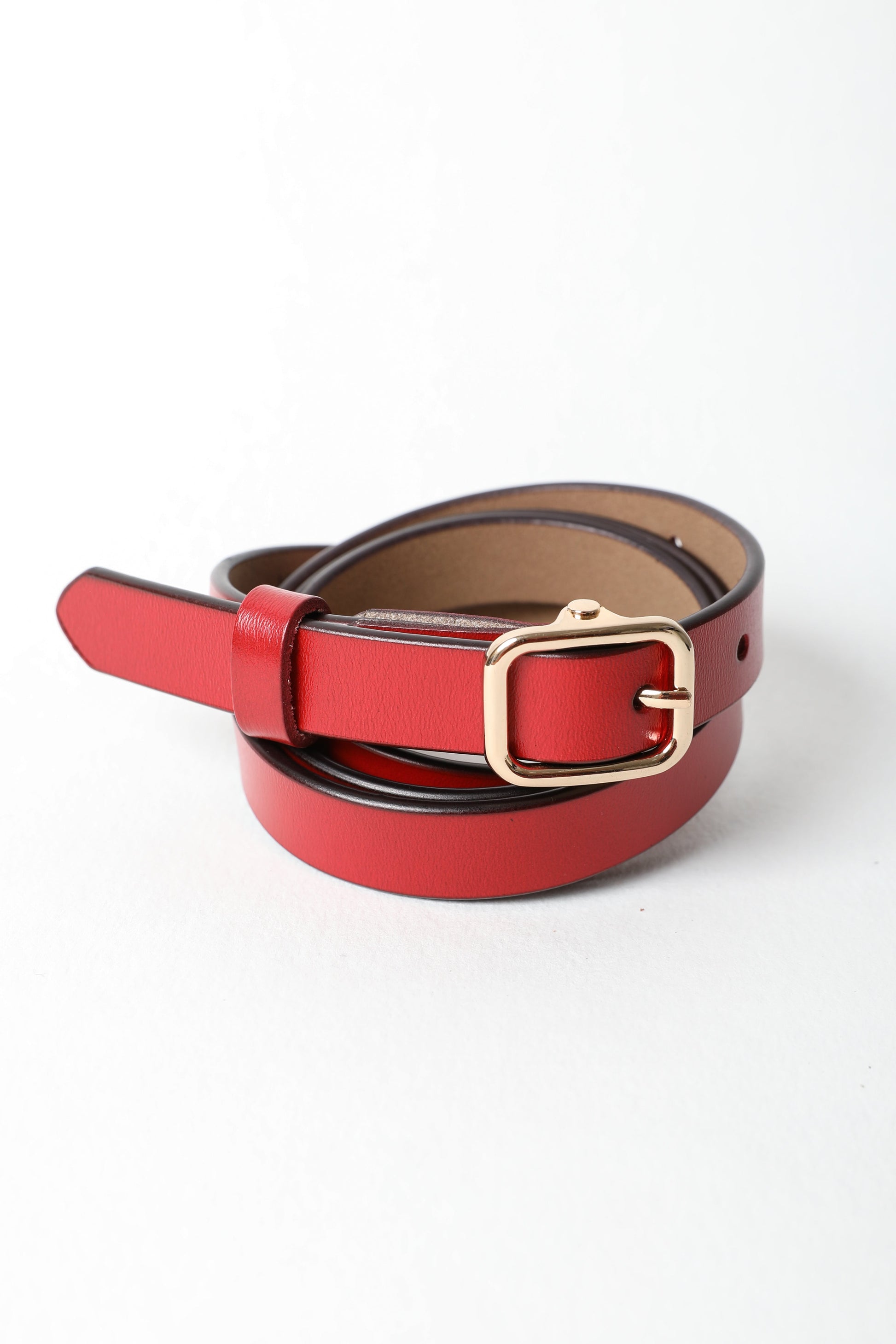 Versatile Skinny Leather Belt – Perfect for Any Outfit ????-Soul Flow Apparel