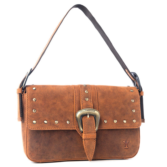 Yellowstone Amber Paradise Handbag with Rivets, view 2 — Soul Flow Apparel
