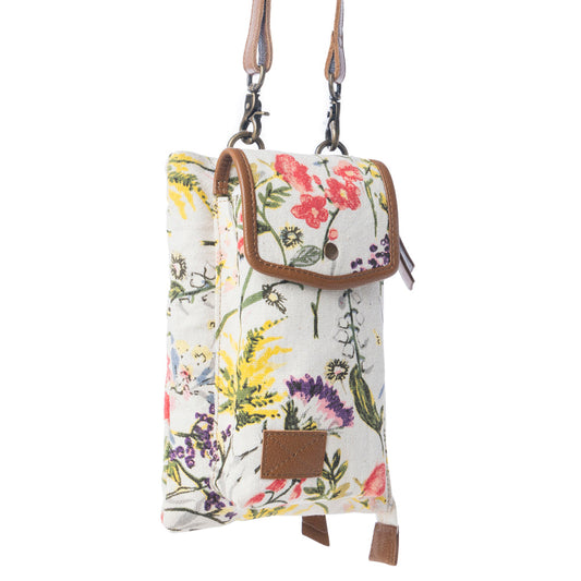 Myra Floraléa Crossbody Bag with Phone Compartment in Orchid Glow