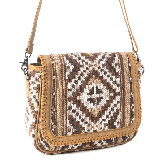 Myra Mesa Crosswinds Woven Shoulder Bag in Canyon Taupe