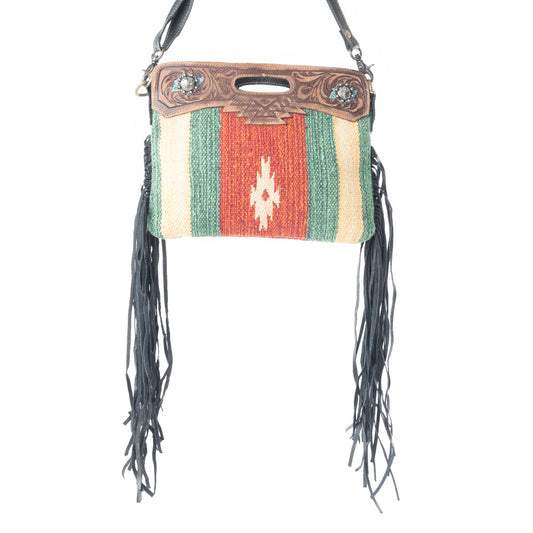Rubious Hand-Tooled Bag