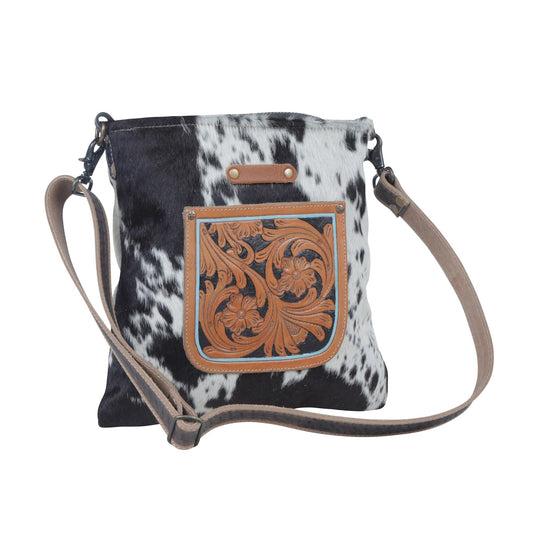 Flowering Hand-Tooled Bag