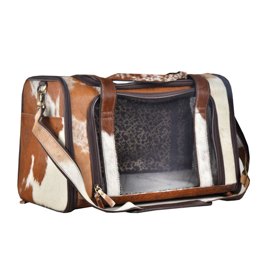 Window Hairon Leather Dog Bag, view 2 — Soul Flow Apparel