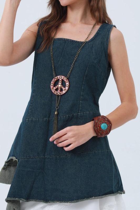 Boho Peace Pendant Necklace - Simple & Symbolic ☮️