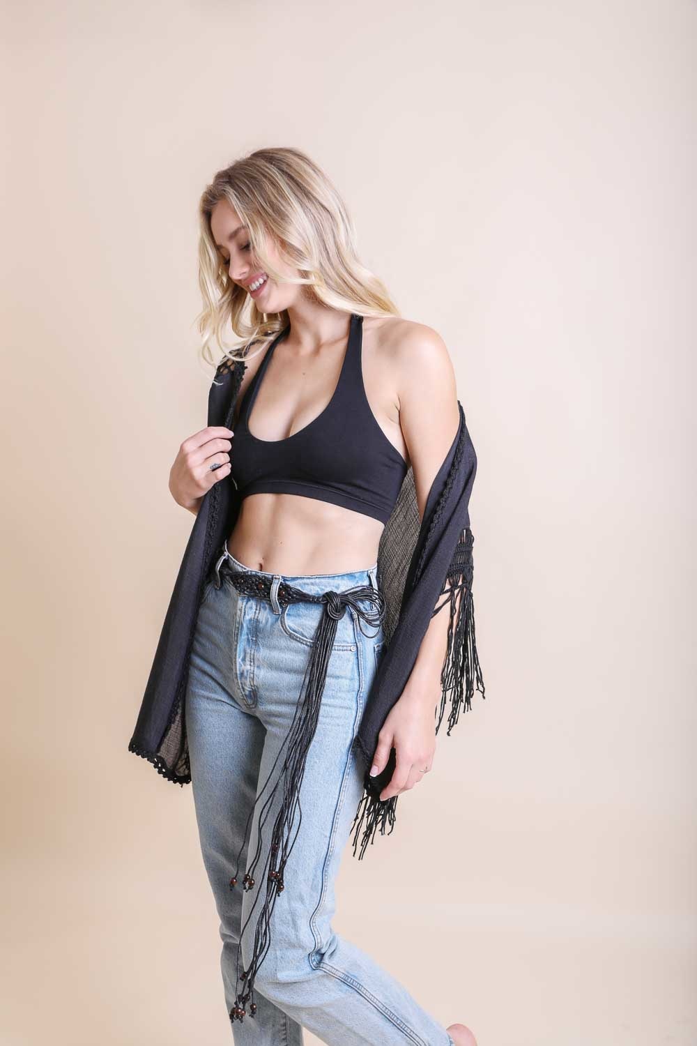 Macrame Tie Belt-Soul Flow Apparel