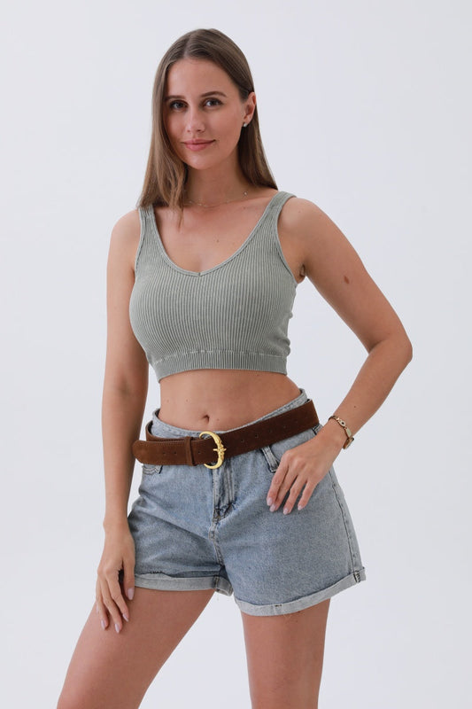 Chic Modern Suede Belt – Gold Circle Buckle for Effortless Style ?????-Soul Flow Apparel