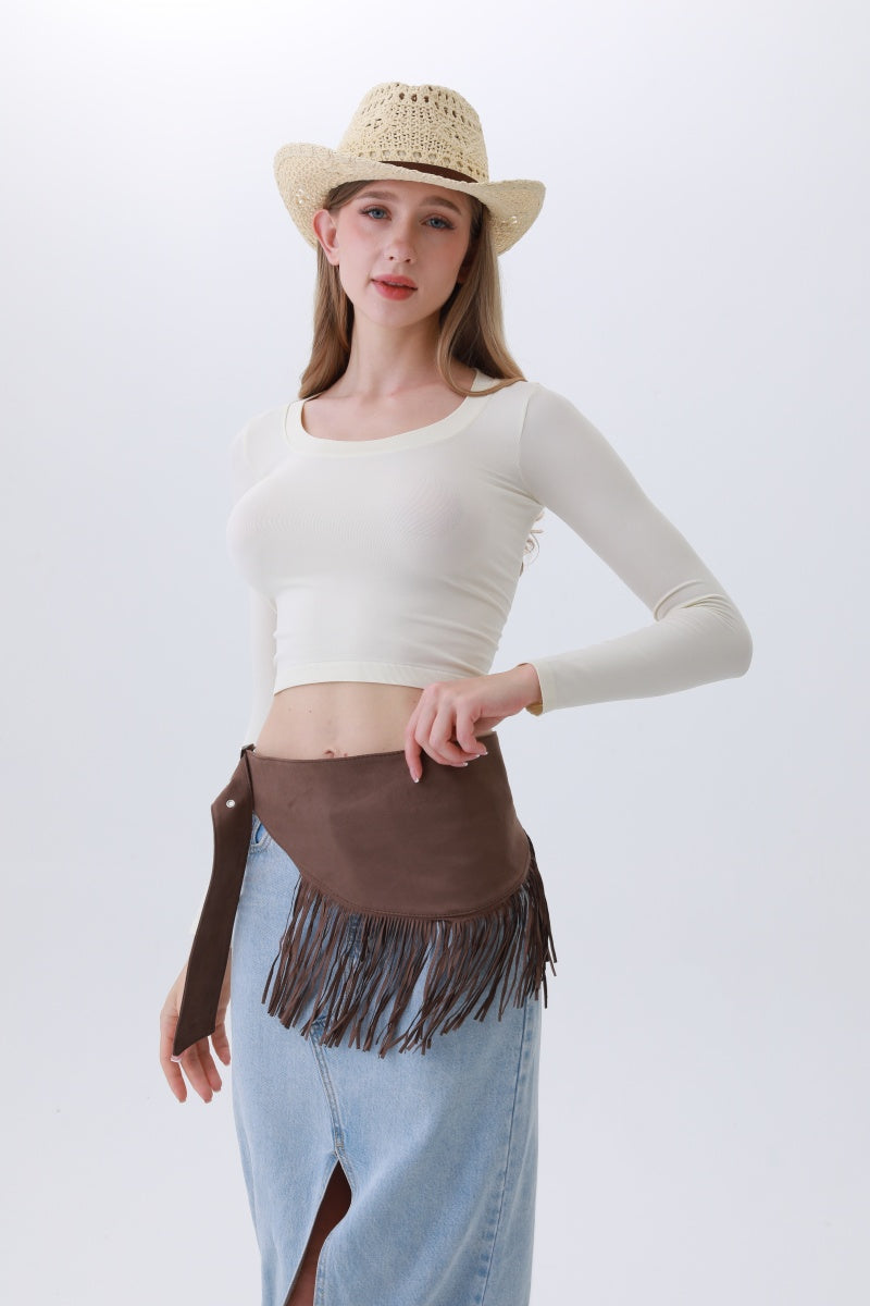 Ethnic Jazz Waist Cincher – Bohemian Fringe Belt????? -Soul Flow Apparel