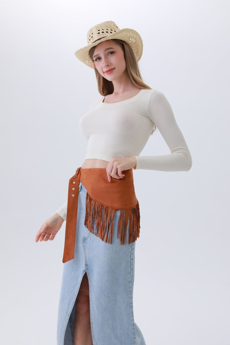 Ethnic Jazz Waist Cincher – Bohemian Fringe Belt????? -Soul Flow Apparel