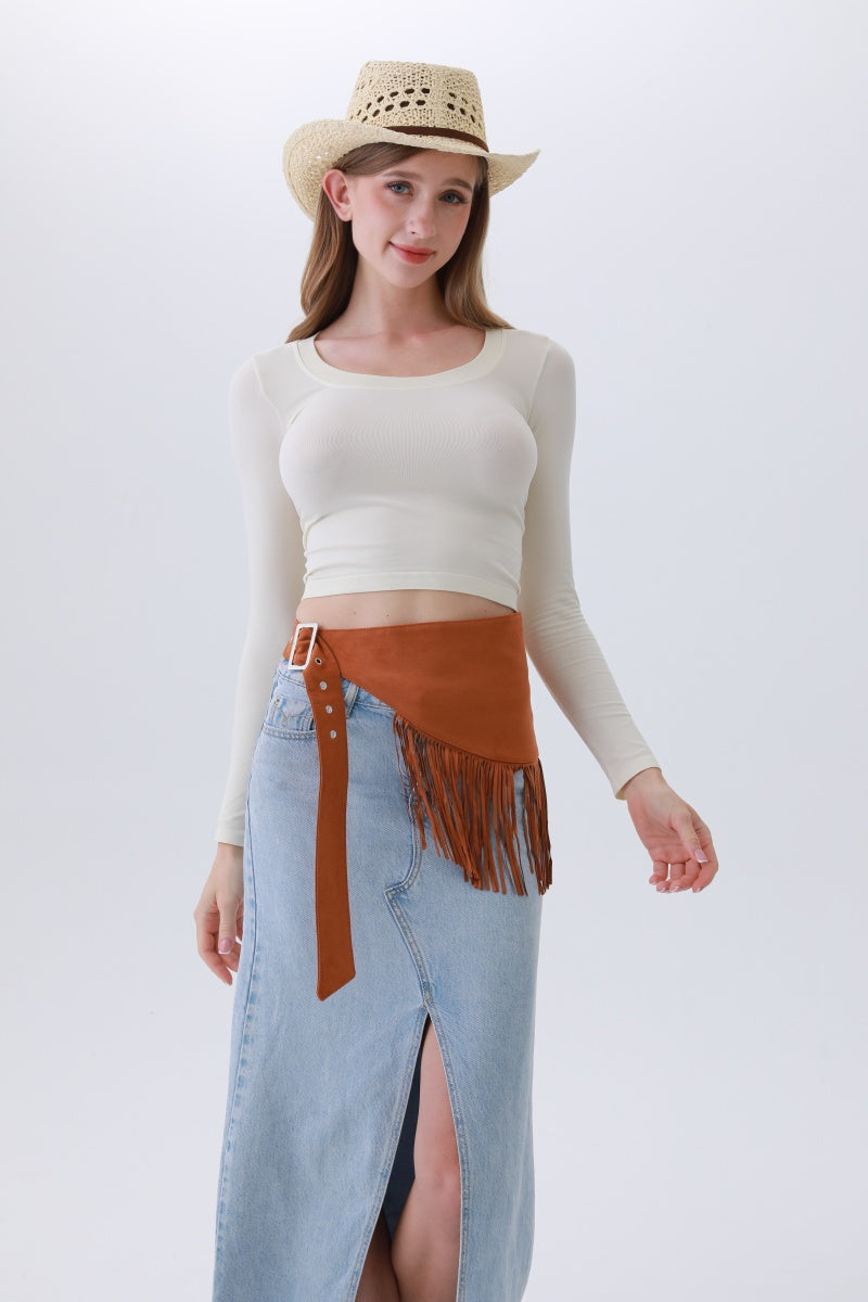 Ethnic Jazz Waist Cincher – Bohemian Fringe Belt????? -Soul Flow Apparel