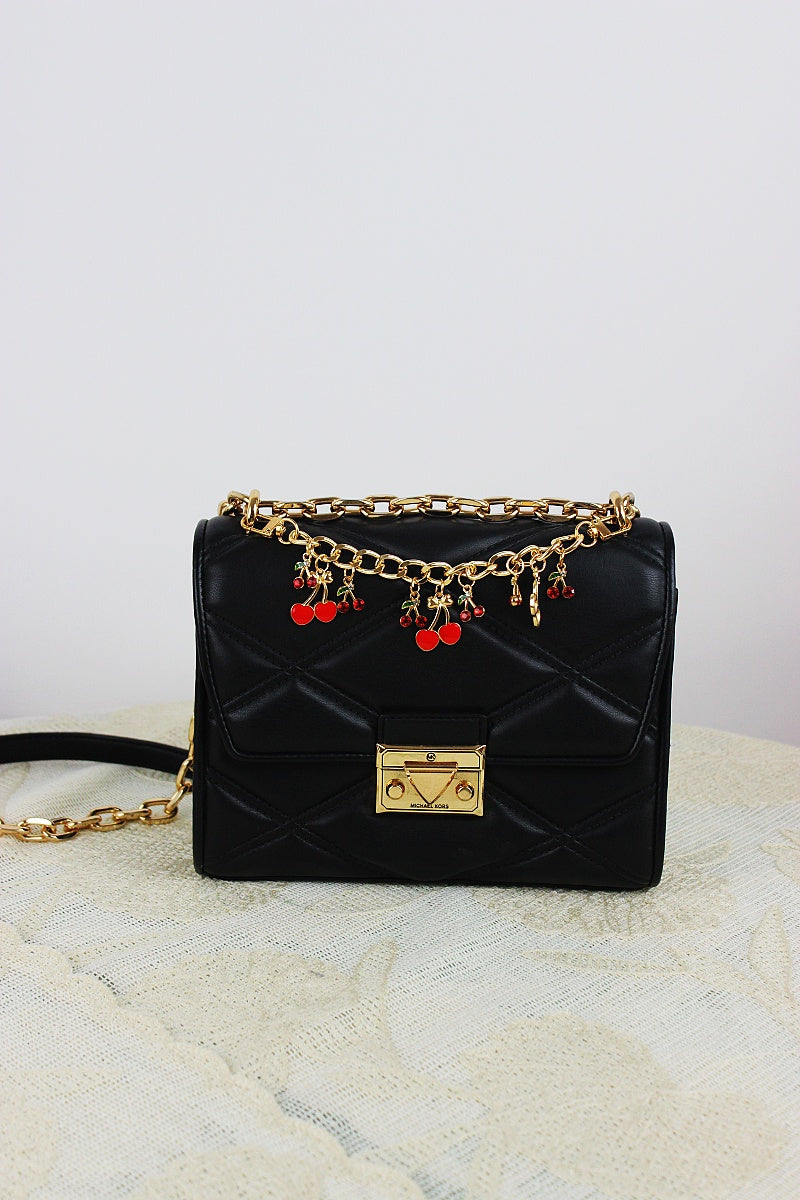 Cherry Charm Crossbody Strap – Adjustable Chain Bag Handle ??????-Soul Flow Apparel