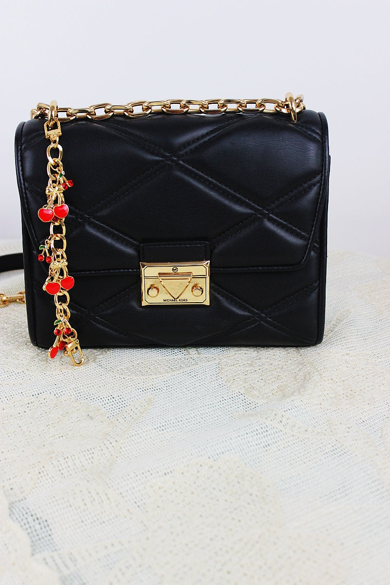 Cherry Charm Crossbody Strap – Adjustable Chain Bag Handle ??????-Soul Flow Apparel
