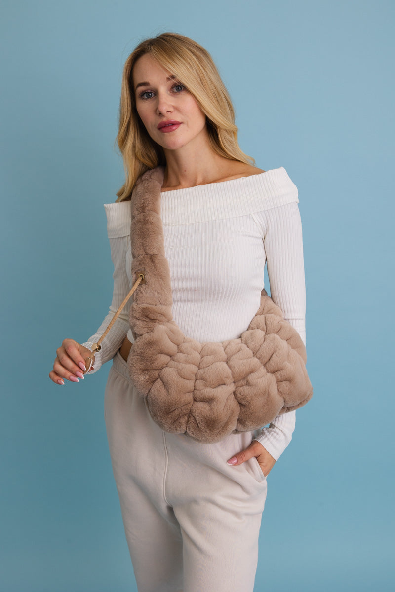 Plush Cloud Knit Cross Body Bag ??-Soul Flow Apparel