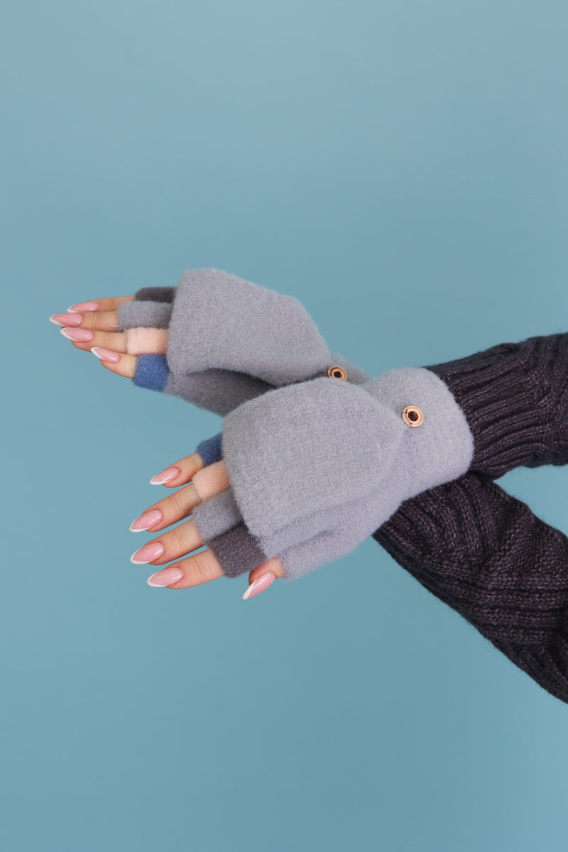 Rainbow Tip Convertible Gloves - Cute Winter Essential ????-Soul Flow Apparel