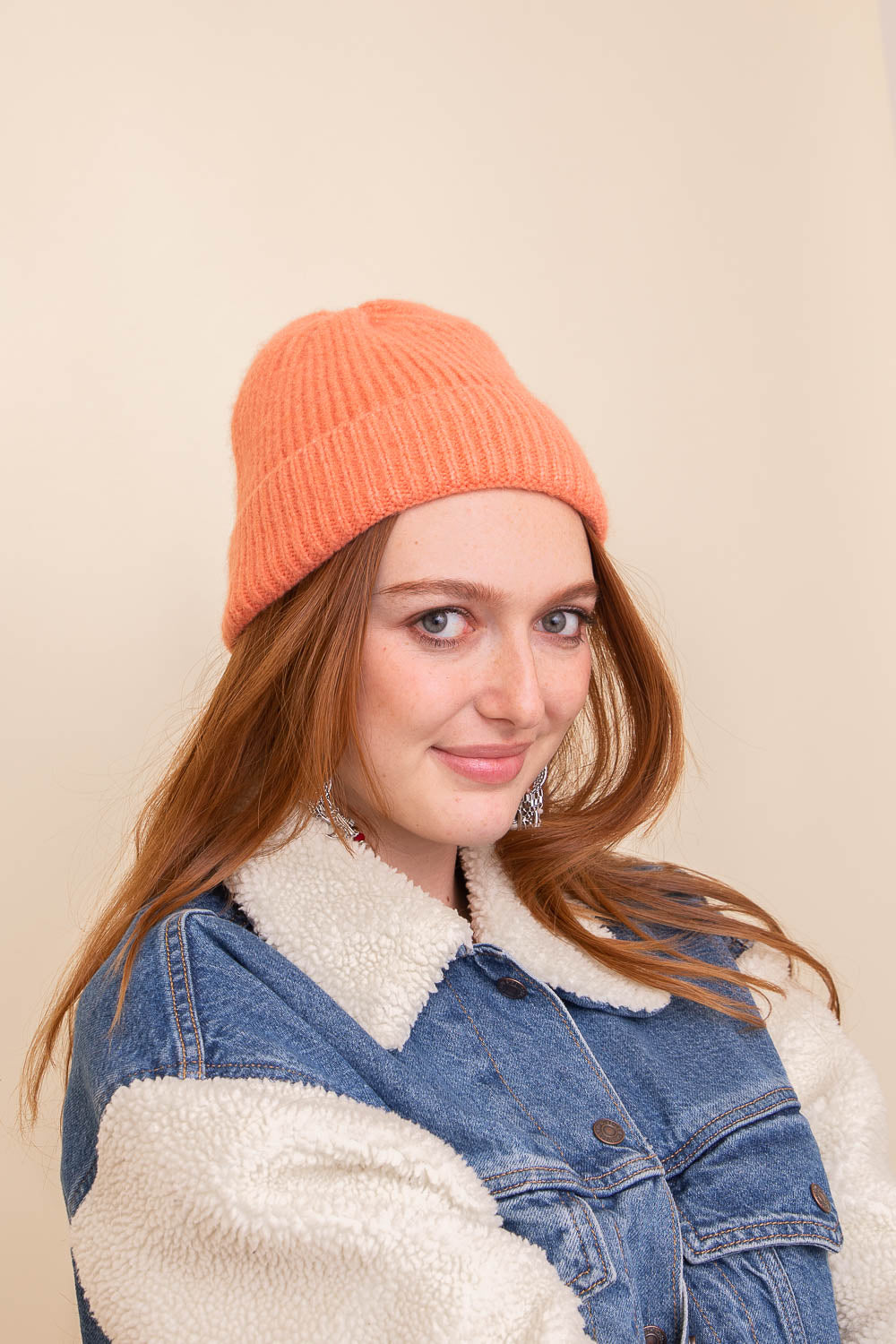 Rib Knit Cuffed Beanie-Soul Flow Apparel
