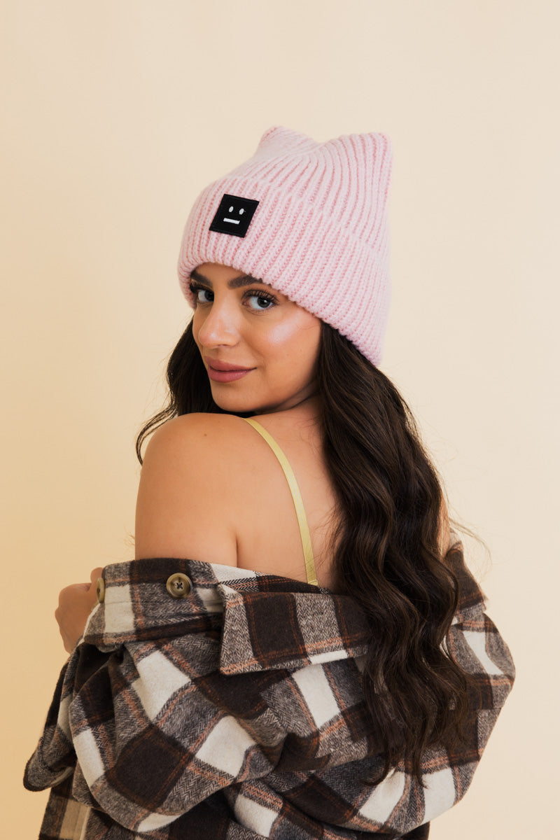 Soul Flow Apparel | Boho Chill Vibes Soft Ribbed Square Top Beanie