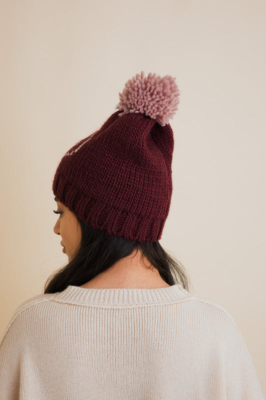 Snuggle & Happy Cheer Up Pom Beanie-Soul Flow Apparel