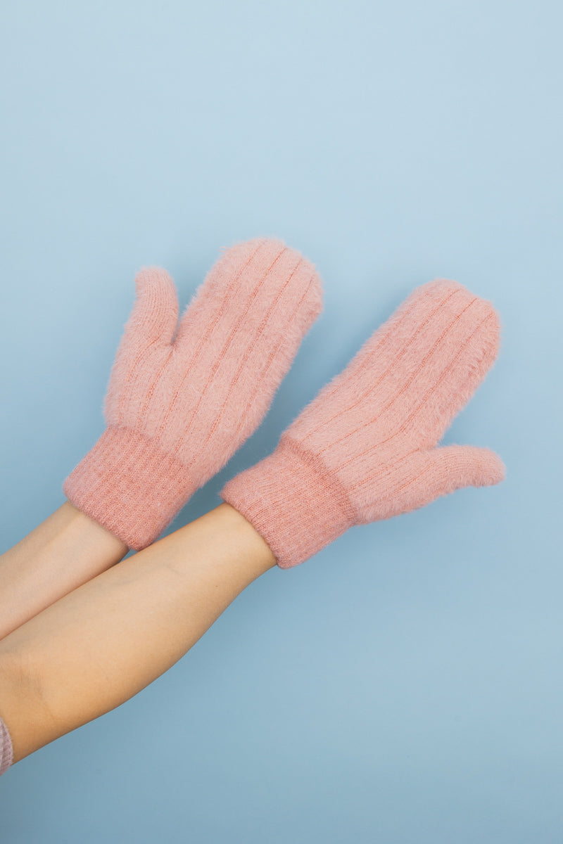 Plush Pastel Fuzzy Winter Mittens ????-Soul Flow Apparel
