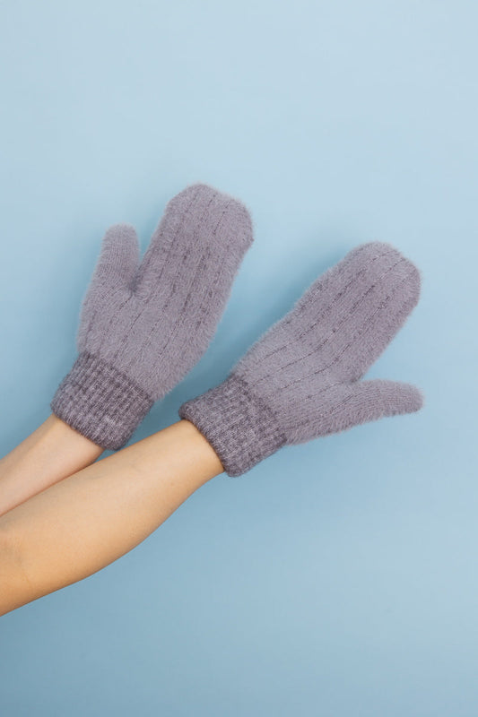 Plush Pastel Fuzzy Winter Mittens ????-Soul Flow Apparel