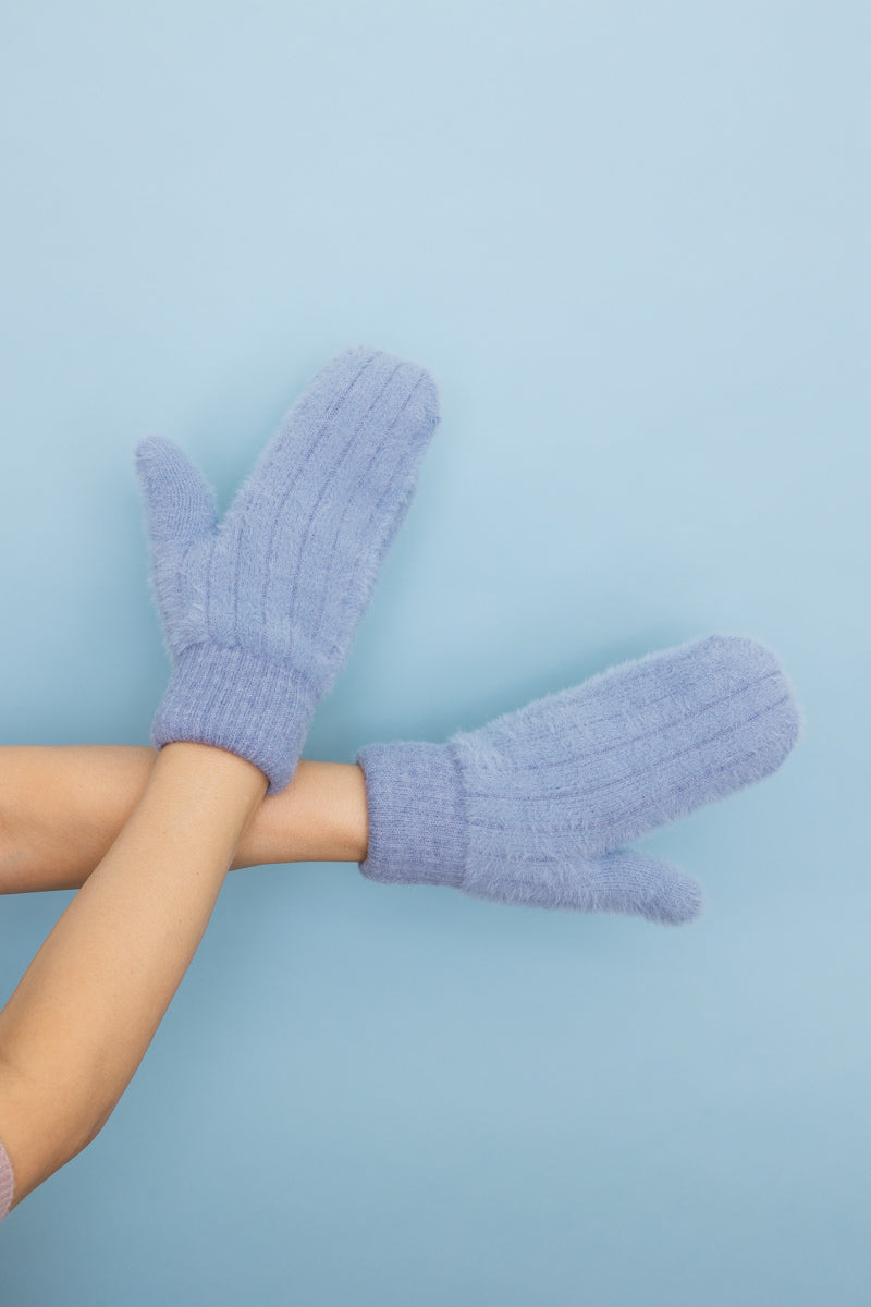 Plush Pastel Fuzzy Winter Mittens ????-Soul Flow Apparel