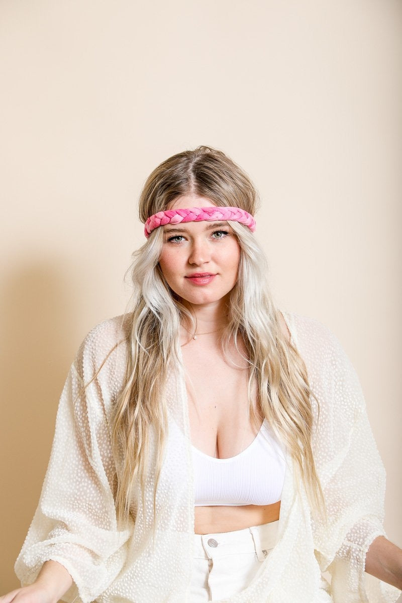 Braided Tie-Dye Headband-Soul Flow Apparel
