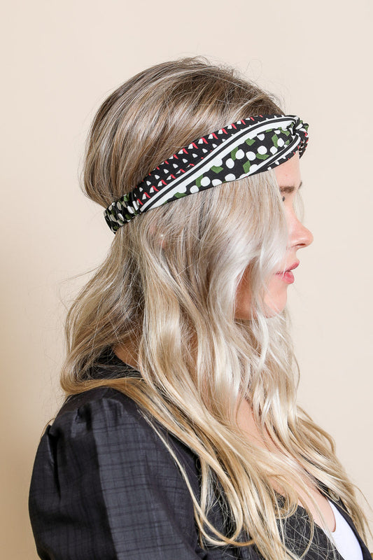 Mod Pattern Twist Headband - Bohemian, Chic, Versatile ????-Soul Flow Apparel