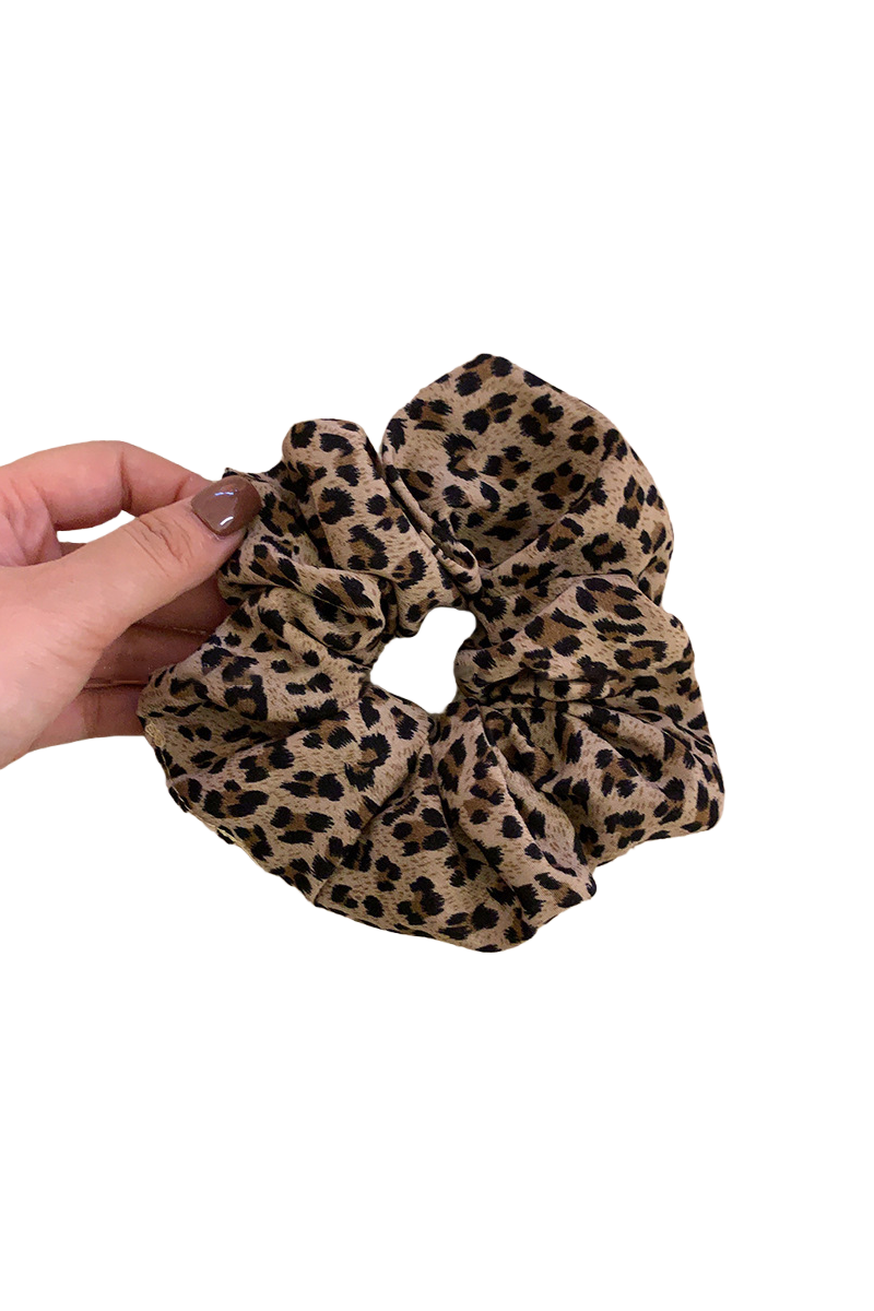 Leopard Print Scrunchies – Wild Animal Hair Rings