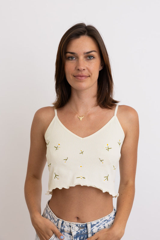 Leto Collection gold pendant Boho Necklace, Boho Chic Jewelry, Spiritual worn on model in cream embroidered crop top